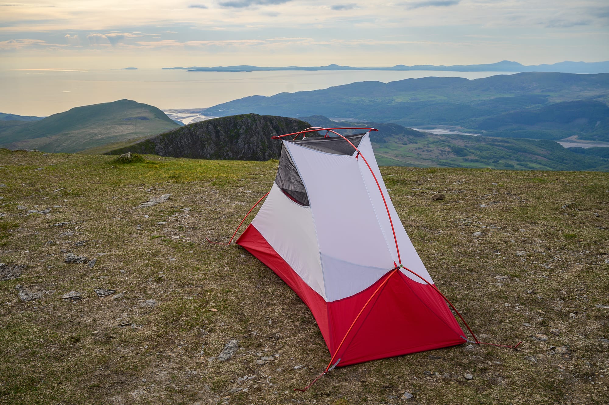 the hubba hubba tent pitched wihtout rainfly