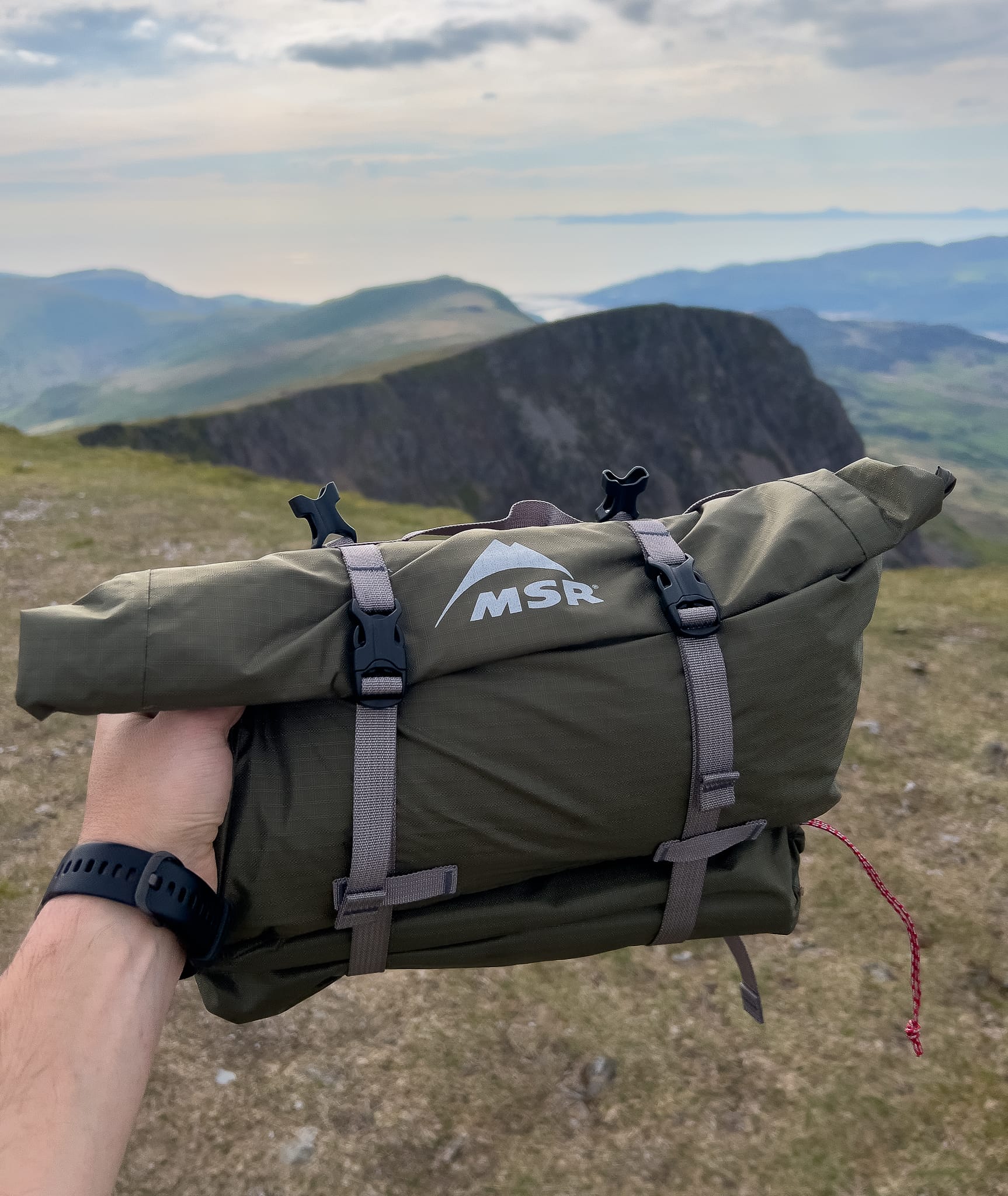 tent bag, fully packed